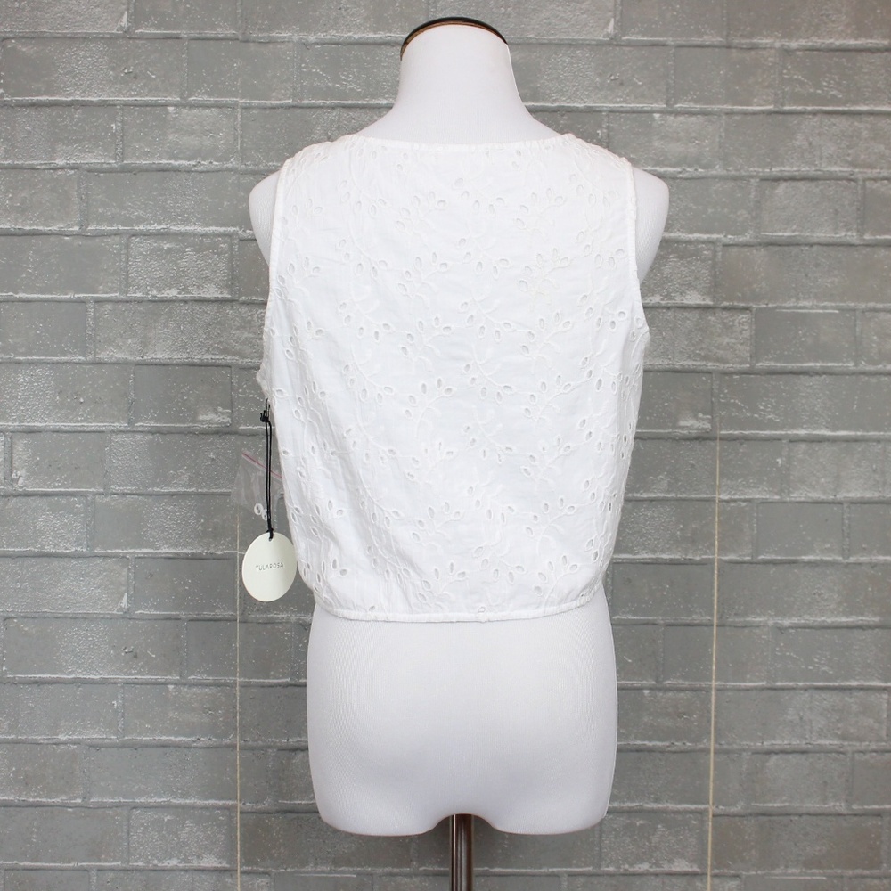 Tularosa Poppy Eyelet Lace Crop Tank Vest - Picture 6 of 8